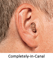 CIC Hearing aids at an audiology clinic des moines